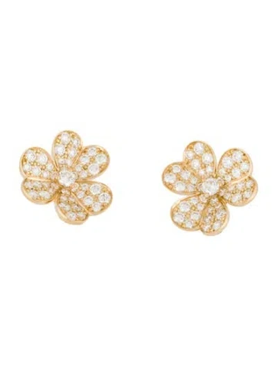 Pre-owned Van Cleef & Arpels Frivole Earrings, Small Model In Multi