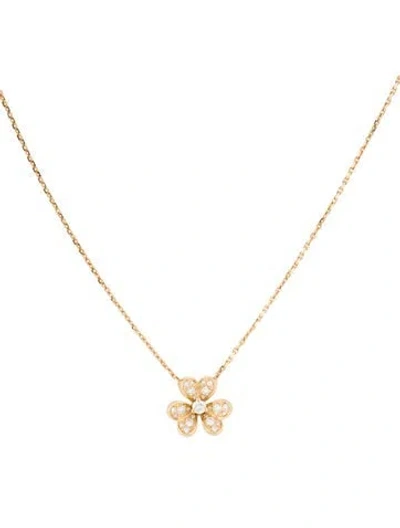 Pre-owned Van Cleef & Arpels Frivole Pendant, Mini Model, 15.75" In Multi