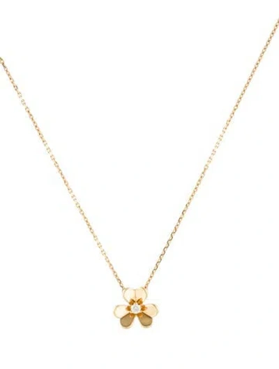Pre-owned Van Cleef & Arpels Frivole Pendant, Mini Model, 16" In Multi