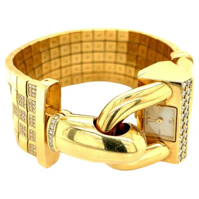 Pre-owned Van Cleef & Arpels Gold Cadenas Wristwatch In Multi