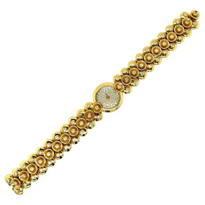 Pre-owned Van Cleef & Arpels Gold Diamond Lady's Wristwatch In Multi