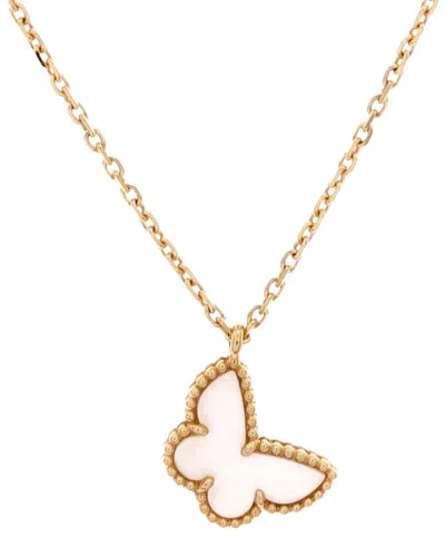 Van Cleef & Arpels Gold Sweet Alhambra Butterfly Pendant Necklace (authentic  Pre-loved)