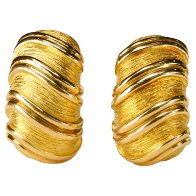 Pre-owned Van Cleef & Arpels Gorgeous 18k Yellow Gold Clip-on Earrings