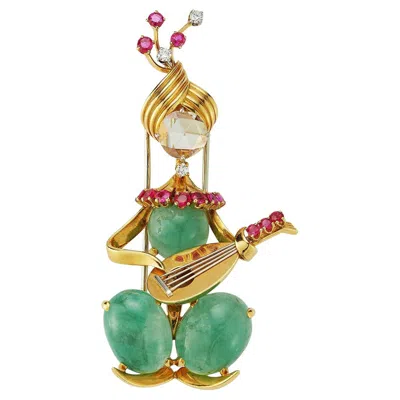 Pre-owned Van Cleef & Arpels "jewels Of A Rajah" Musical Brooch In Multi