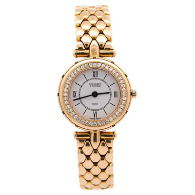 Pre-owned Van Cleef & Arpels La Collection 18k Gold Diamond Bezel Ladies Watch In Multiple