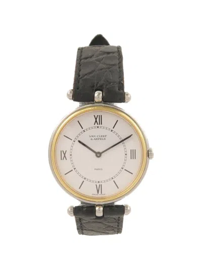 Pre-owned Van Cleef & Arpels La Collection 30mm Watch In White