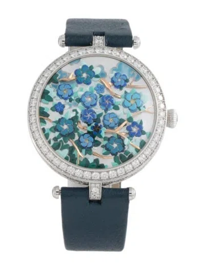 Pre-owned Van Cleef & Arpels Lady Arpels Heures Florales Watch In Multicolor