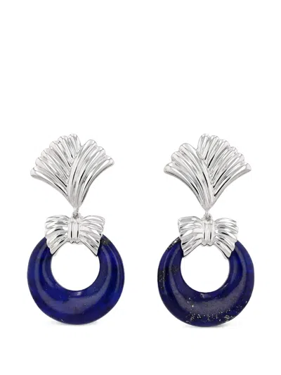 Pre-owned Van Cleef & Arpels Lapis Lazuli Earrings In Silver