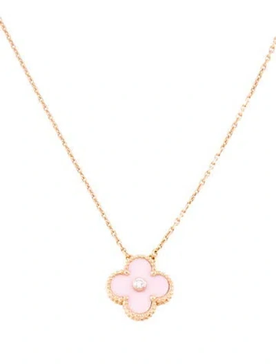 Pre-owned Van Cleef & Arpels Limited Edition 2015 Holiday Vintage Alhambra Necklace, 16.5" In Multi