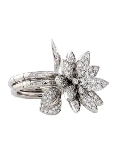 Pre-owned Van Cleef & Arpels Lotus Between The Finger Ring In Multi