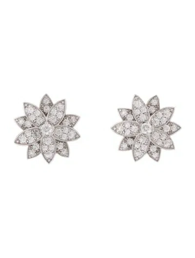 Pre-owned Van Cleef & Arpels Lotus Earrings, Small Model In Multi