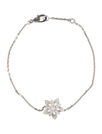 Pre-owned Van Cleef & Arpels Lotus Openwork Bracelet Mini Model, 6.5" In Multi