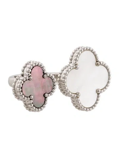 Pre-owned Van Cleef & Arpels Magic Alhambra Between The Finger Ring In Multi