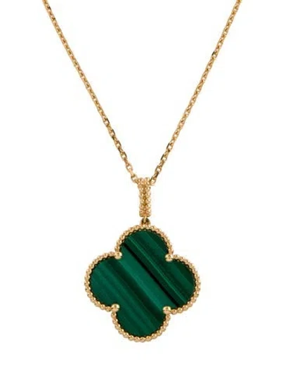 Pre-owned Van Cleef & Arpels Magic Alhambra Long Necklace, 1 Motif, 35.5" In Multi