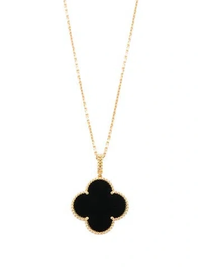 Pre-owned Van Cleef & Arpels Magic Alhambra Long Necklace, 1 Motif, 35.5" In Multi