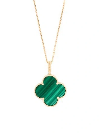 Pre-owned Van Cleef & Arpels Magic Alhambra Long Necklace, 1 Motif, 35.5" In Multi