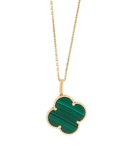 Pre-owned Van Cleef & Arpels Magic Alhambra Long Necklace, 1 Motif, 36" In Multi