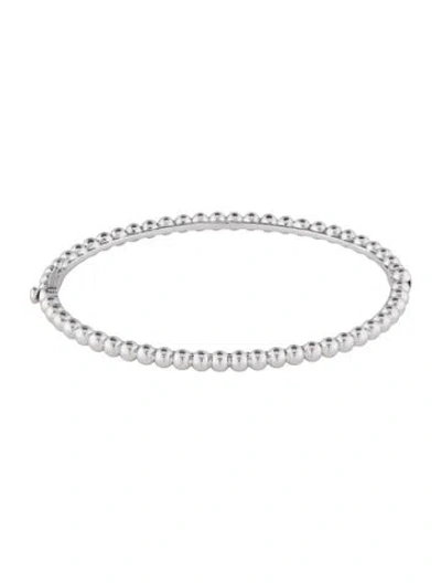 Pre-owned Van Cleef & Arpels Medium Perlée Pearls Of Gold Bracelet, 6.5" In Multi