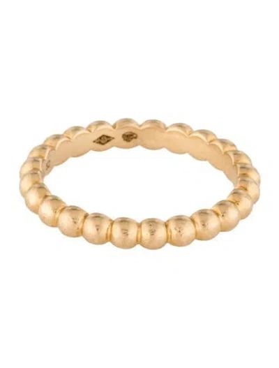 Pre-owned Van Cleef & Arpels Medium Perlée Pearls Of Gold Ring In Multi