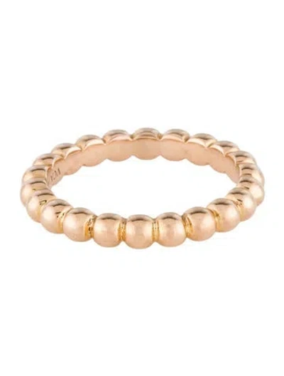 Pre-owned Van Cleef & Arpels Medium Perlée Pearls Of Gold Ring In Multi