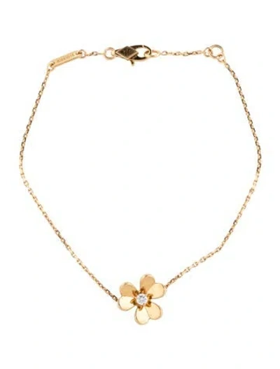 Pre-owned Van Cleef & Arpels Mini Frivole Bracelet, 6.75" In Multicolor