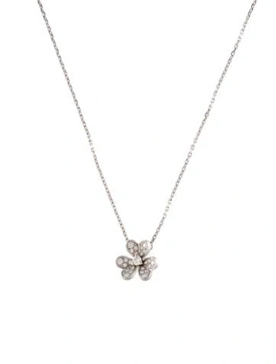 Pre-owned Van Cleef & Arpels Mini Frivole Pendant Necklace, 17" In Multi
