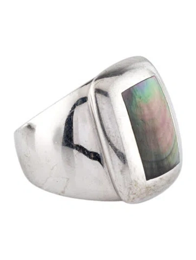 Pre-owned Van Cleef & Arpels Mother Of Pearl Babylon Ring In Multi