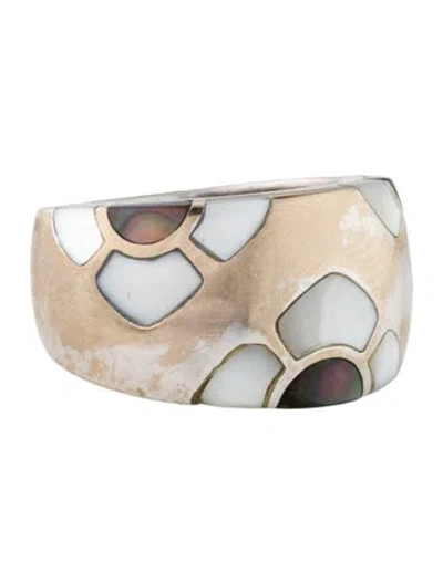 Pre-owned Van Cleef & Arpels Mother Of Pearl Marqueterie Mosaic Band In Multi
