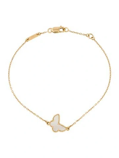Pre-owned Van Cleef & Arpels Mother Of Pearl Sweet Butterflies Bracelet In Multi