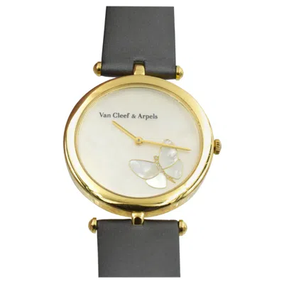 Pre-owned Van Cleef & Arpels "papillon" Diamond Wristwatch In Multi