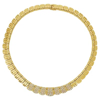 Pre-owned Van Cleef & Arpels Paris 18k Gold And Diamond Necklace In Multi