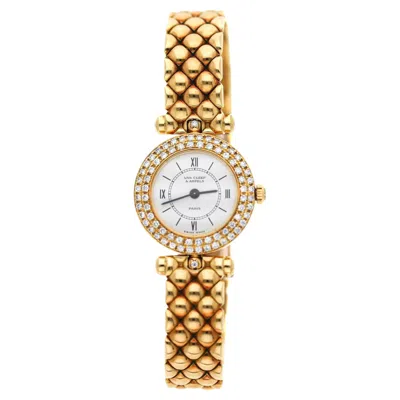 Pre-owned Van Cleef & Arpels Paris Classique 18k Gold Diamond Bezel Ladies Watch In Multiple