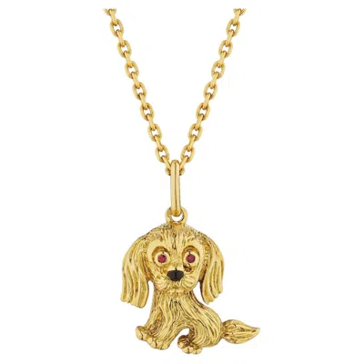 Pre-owned Van Cleef & Arpels Paris Gold Dog Pendant Necklace In Multiple