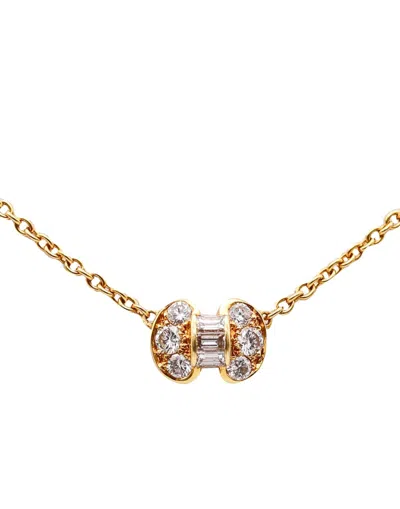 Pre-owned Van Cleef & Arpels Paris Necklace In 18kt Yellow Gold With Vs Diamonds