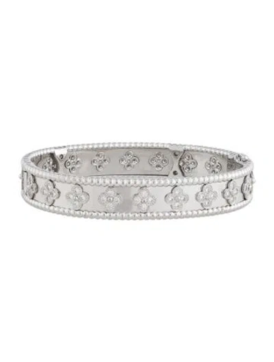 Pre-owned Van Cleef & Arpels Perlée Clovers Bracelet, Medium Model, 6.5" In Multicolor
