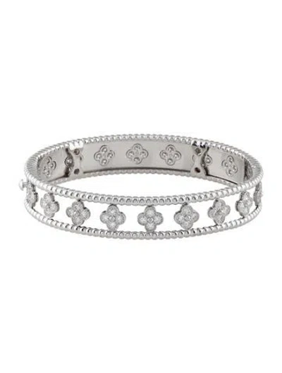 Pre-owned Van Cleef & Arpels Perlée Clovers Bracelet, Small Model, 6" In Multicolor