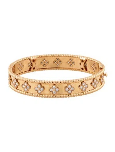Pre-owned Van Cleef & Arpels Perlée Clovers Bracelet, Small Model In Multicolor