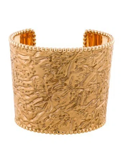 Pre-owned Van Cleef & Arpels Perlee Cuff Bracelet, 6.5" In Multicolor