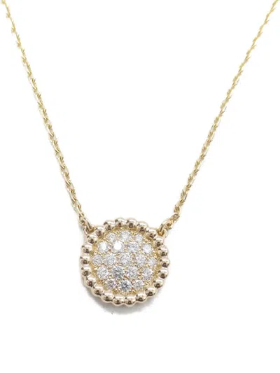 Pre-owned Van Cleef & Arpels Perlee Diamond Necklace In Pink