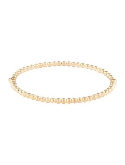 Pre-owned Van Cleef & Arpels Perlée Pearls Of Gold Bracelet, 6.75" In Multi
