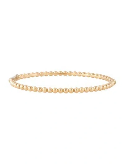 Pre-owned Van Cleef & Arpels Perlée Pearls Of Gold Bracelet, Medium Model, 6.75" In Multicolor