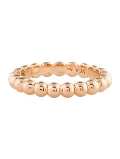 Pre-owned Van Cleef & Arpels Perlée Pearls Of Gold Ring, Medium Model In Multi