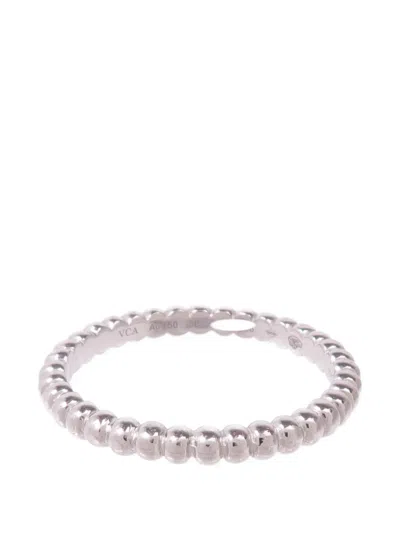 Pre-owned Van Cleef & Arpels Perlee Ring In Silver