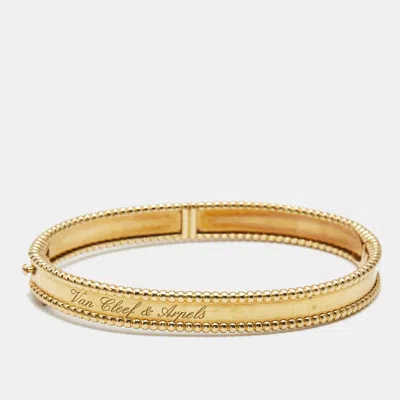 Pre-owned Van Cleef & Arpels Perlée Signature 18k Yellow Gold Bracelet M