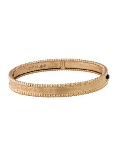 Pre-owned Van Cleef & Arpels Perlée Signature Bracelet, Medium Model, 6.75" In Multi