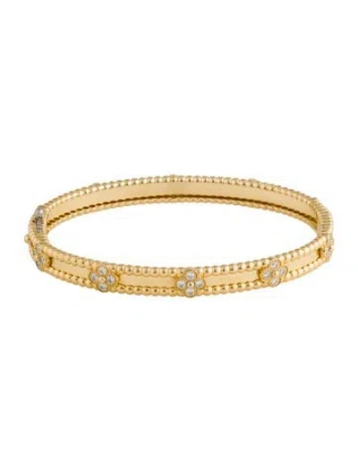 Pre-owned Van Cleef & Arpels Perlée Sweet Clovers Bracelet, Small Model, 6.25" In Multicolor