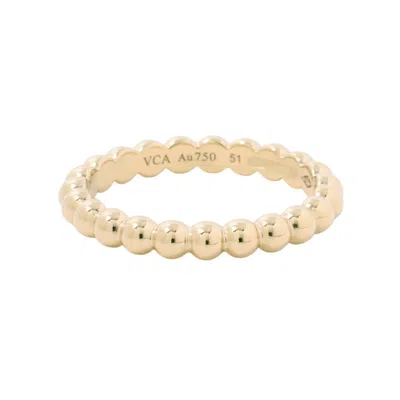 Pre-owned Van Cleef & Arpels Perlee Yellow Gold (18k) Band Ring ()
