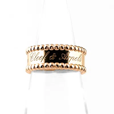 Pre-owned Van Cleef & Arpels Pink Gold (18k) Band Ring ()