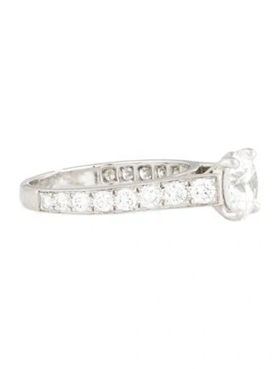 Pre-owned Van Cleef & Arpels Platinum 1.00ct Romance Solitaire Engagement Ring In Multi