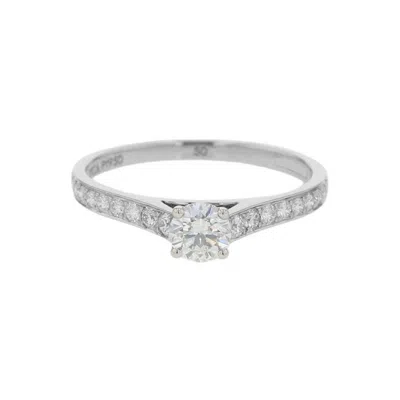 Pre-owned Van Cleef & Arpels Platinum 950 Band Ring () In Multi